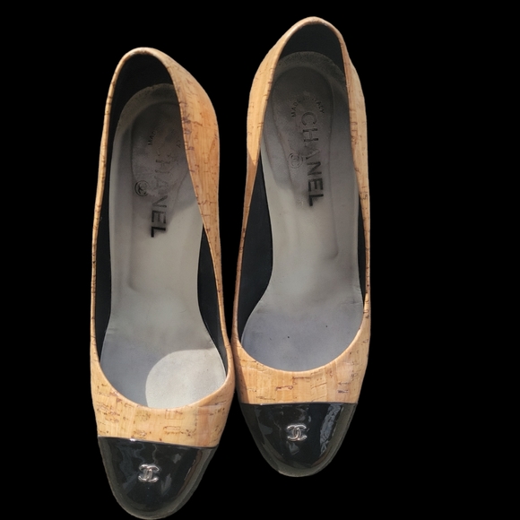 Chanel Cork Heel Size 40 - Picture 1 of 5